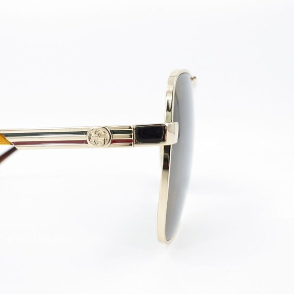 Gucci GG1289 Navigator Sunglasses Gold Brown OS - Picture 7 of 16